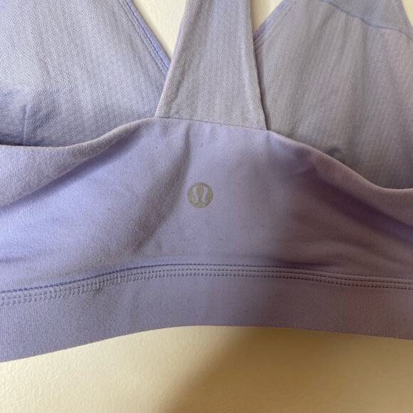 LULULEMON Periwinkle Racerback Crossfront Neckline Sports Bra - Picture 6 of 7
